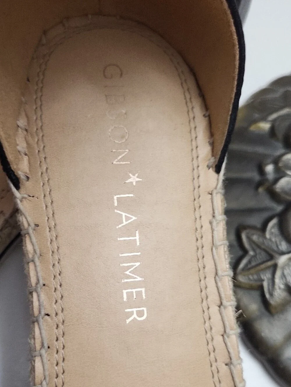 Gibson Latimer Leopard Print Espadrille Flats in Tan and Black